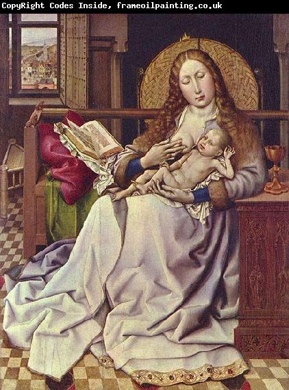 Robert Campin The Virgin and Child in an Interior